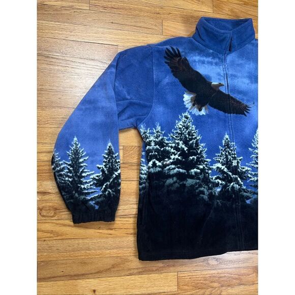 Bald Eagle Wild Kind Men’s 2XL Fleece Full Zip Jacket Coat Sweater NWT - Picture 2 of 9